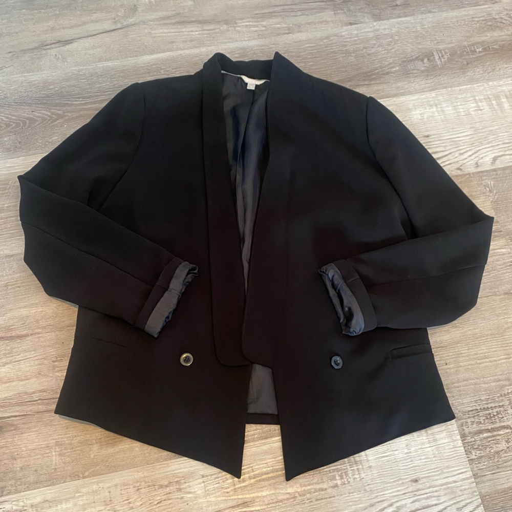 Reitmans Blazer Shoulder Padding size 15 Fits like a Medium‎ Faux Pockets